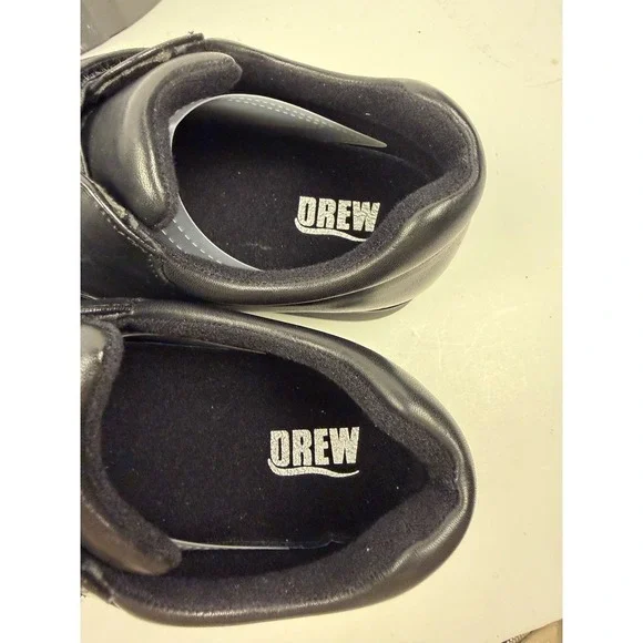 DREW Orthopedic Black Stretch Adjustable Strap Walking Shoes Women's 10 WW